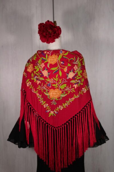 Mantón Alegría Rojo