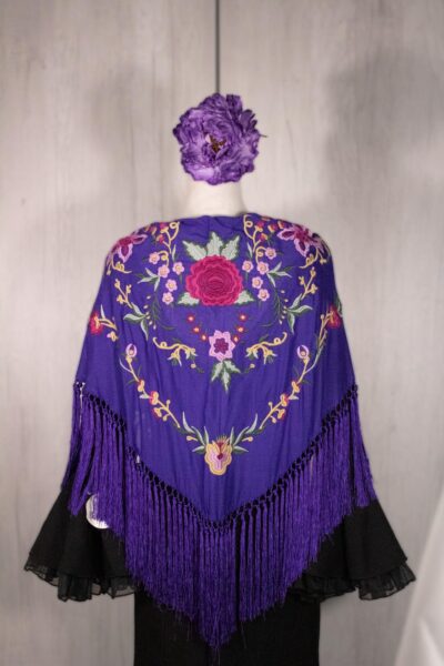 Mantón Alegría Morado
