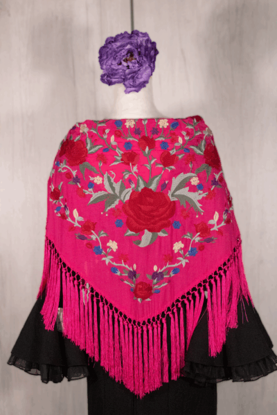 Mantón Alegría Fucsia