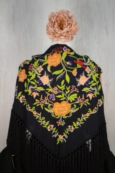 Mantón Alegría Azul Marino Oscuro