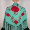 Mantón Alegría Aguamarina