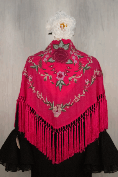 Mantón Alegría Fucsia