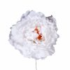 Flor de flamenca estilo peonia color blanco