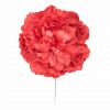Flor de flamenca estilo peonia color Coral Oscuro