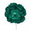 Flor de flamenca estilo peonia color Verde Botella