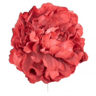 Flor de flamenca estilo peonía color Rojo Coral