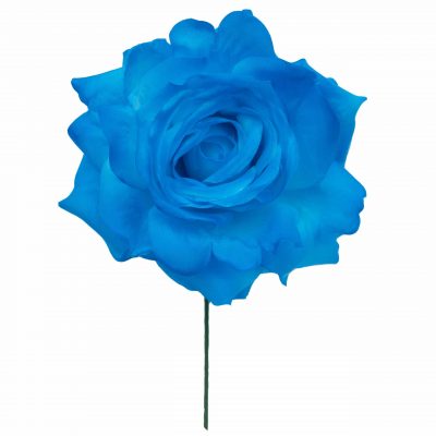 Rosa de flamenca color Azul Turquesa