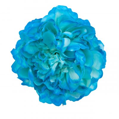 Flor de flamenca estilo peonia color Azul Turquesa