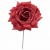 Rosa de flamenca color Rojo Coral