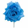 Rosa de flamenca color Azul Azafata