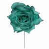 Rosa de flamenca color Verde Botella