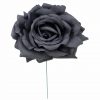 Rosa de flamenca color Negro