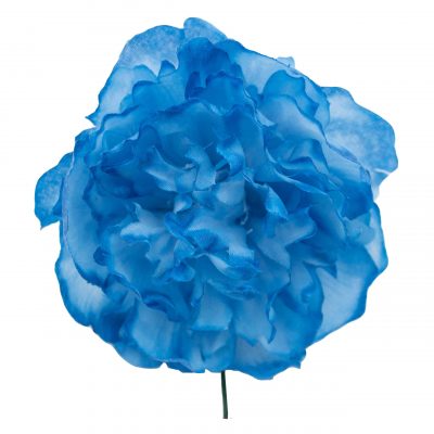 Flor de flamenca mediana color Azul Azafata