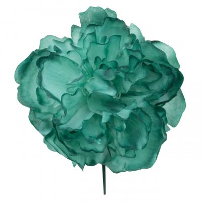 Flor de flamenca mediana color Verde Botella