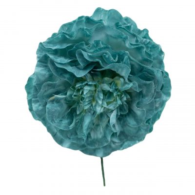 Flor de flamenca mediana color Verde Agua Envejecido