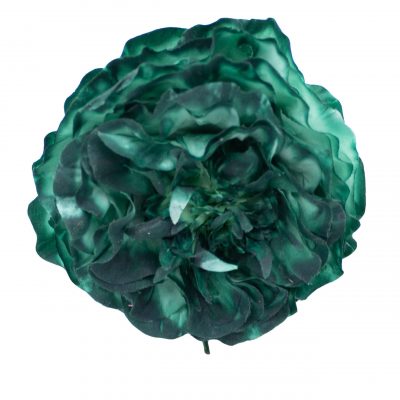 Flor de flamenca mediana color Verde Botella