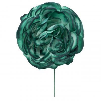 Flor de flamenca mediana color Verde Botella