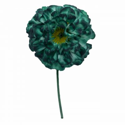 Flor de flamenca mediana color Verde Botella