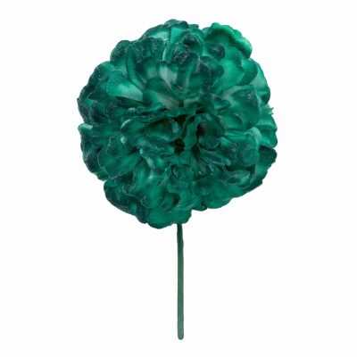 Flor de flamenca mediana color Verde Esmeralda