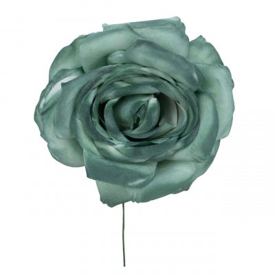 Rosa de flamenca color Verde Botella Envejecido