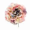 Flor de flamenca estilo peonia multicolor rosas, grises y malvas