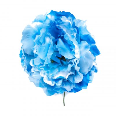 Flor de flamenca estilo peonia color azul marino