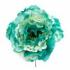 Flor de flamenca estilo peonia color Verde Turquesa