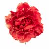 Flor de flamenca estilo peonia color Rojo y Dorado
