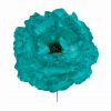 Flor de flamenca estilo peonia color Verde Turquesa Oscuro