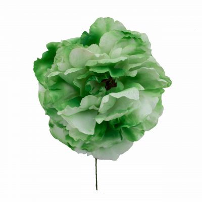 Flor de flamenca estilo peonia color Verde Andalucía
