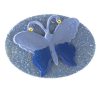 Light blue flamenco brooch with butterfly
