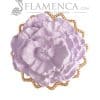Broche de flamenca de porcelana malva