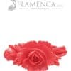 Broche de flamenca de resina coral