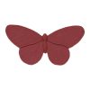 Broche de flamenca mariposa de resina color burdeos