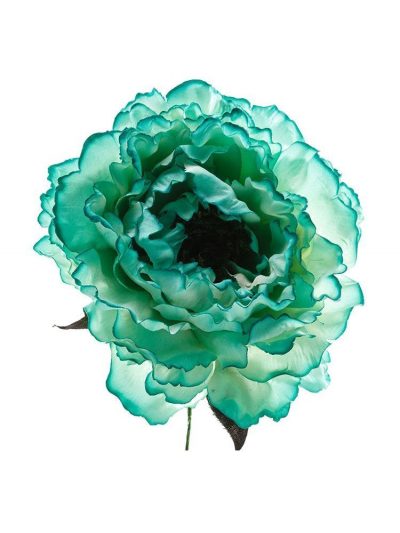 Flor de flamenca verde agua
