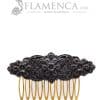 Flamenco comb made of black resin