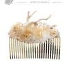 Peinecillo de flamenca marfil con reflejos oro