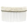 White mother of pearl flamenco wave comb