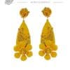 Yellow flamenco earring