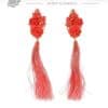 Pendiente de flamenca de flecos maquillaje