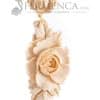 Beige resin flamenco earring