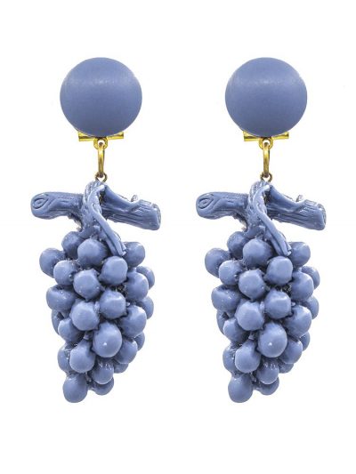 Pendiente de flamenca de resina racimo ducado antiguo