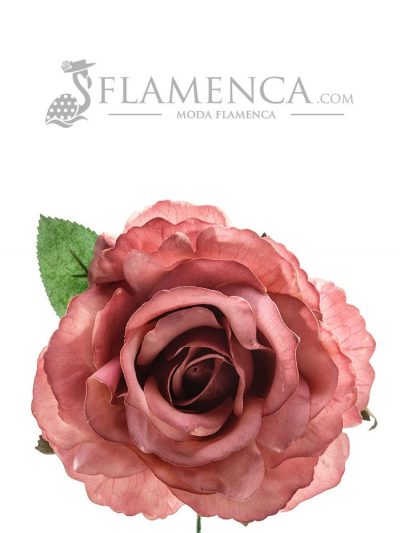 ROSA DE FLAMENCA MALVA ANTIGUO