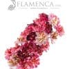 Tiara de flamenca con tonos buganvilla degradados