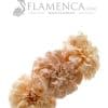 Tiara de flamenca en tonos beige degradados