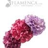 Tiara de flamenca en tonos buganvilla degradados